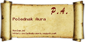 Polednak Aura névjegykártya